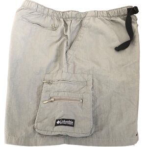 Columbia Outdoor Hiking Shorts Sz. L Olive Green Cargo Pockets Sz. L Quick Dry